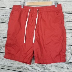 Men's Old Navy Orange Pull On Shorts Size L.Waist approx: 17 inches Inseam ap